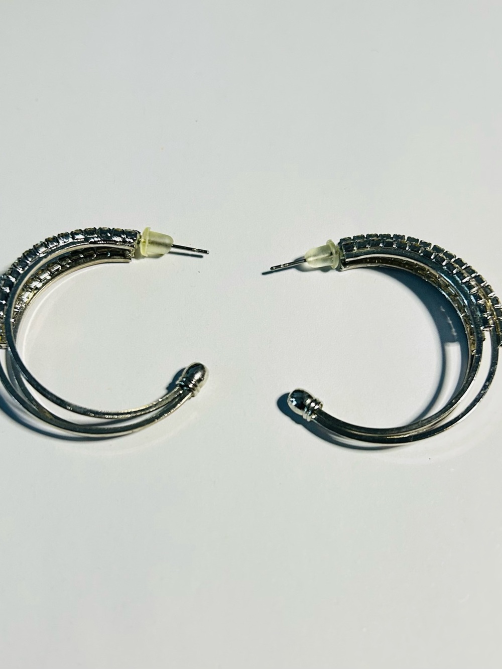 Cubic Zirconia Hoop Earrings